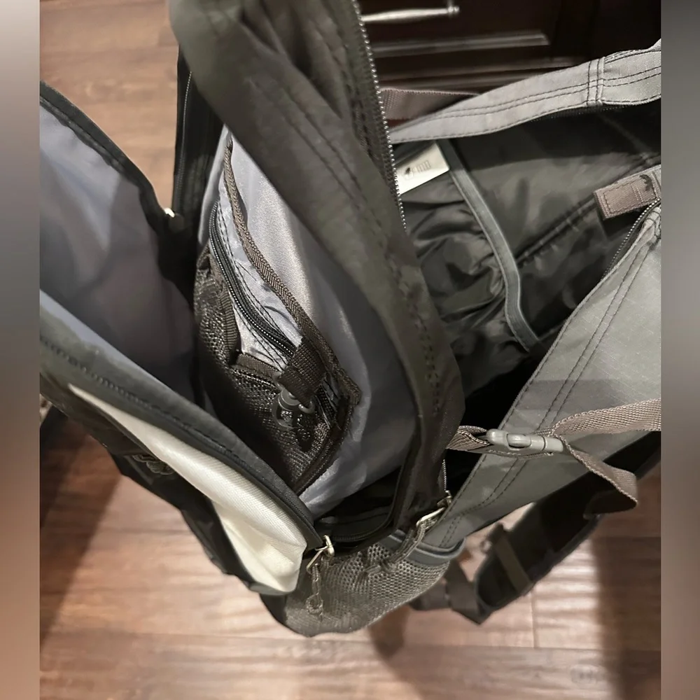 Outdoors Black and Gray Backpack